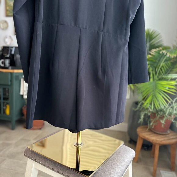 NWT XL (16) Black Express Tuxedo Double Breasted Blazer Romper - Picture 7 of 16